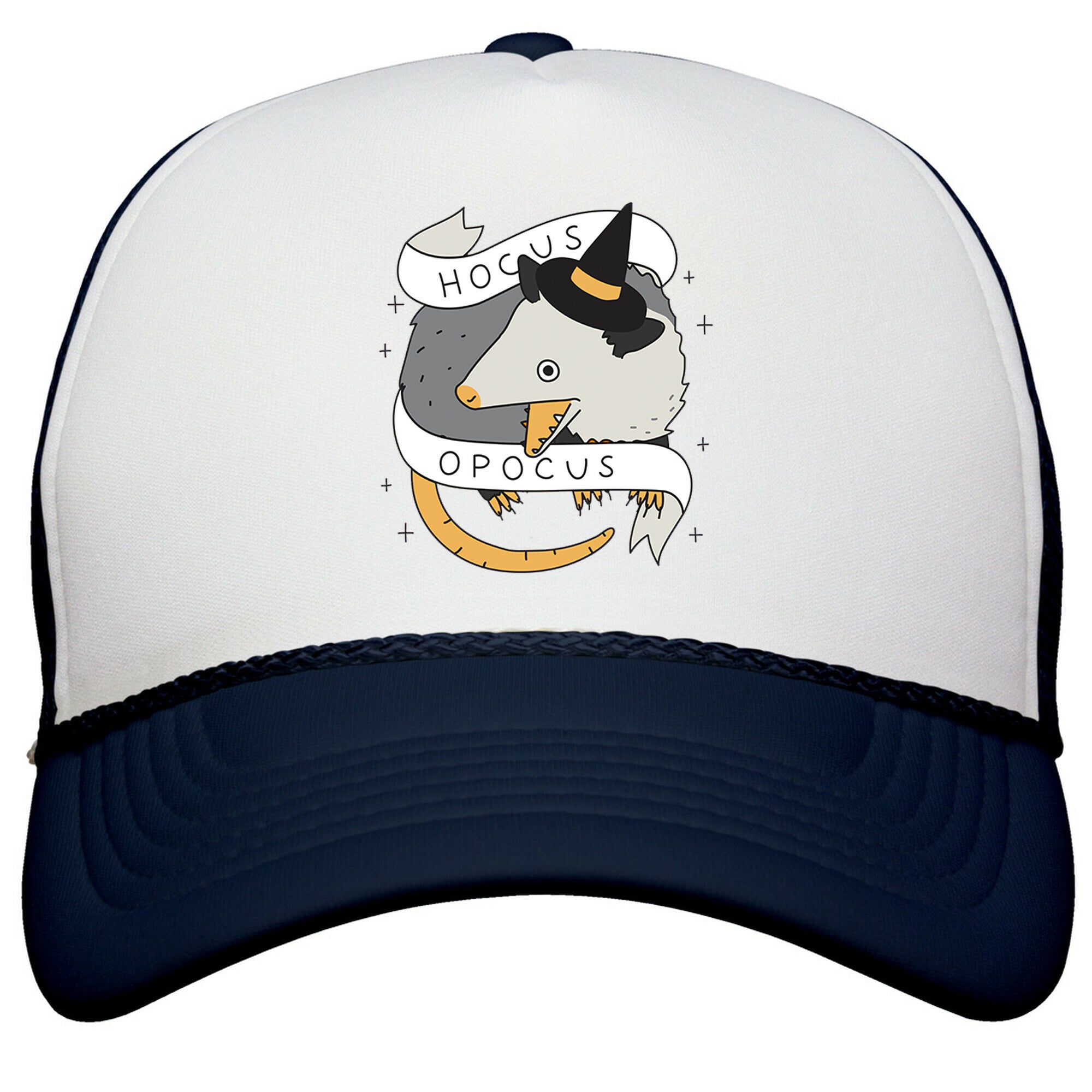 Hocus Opocus Opossum Snapback Trucker Hat